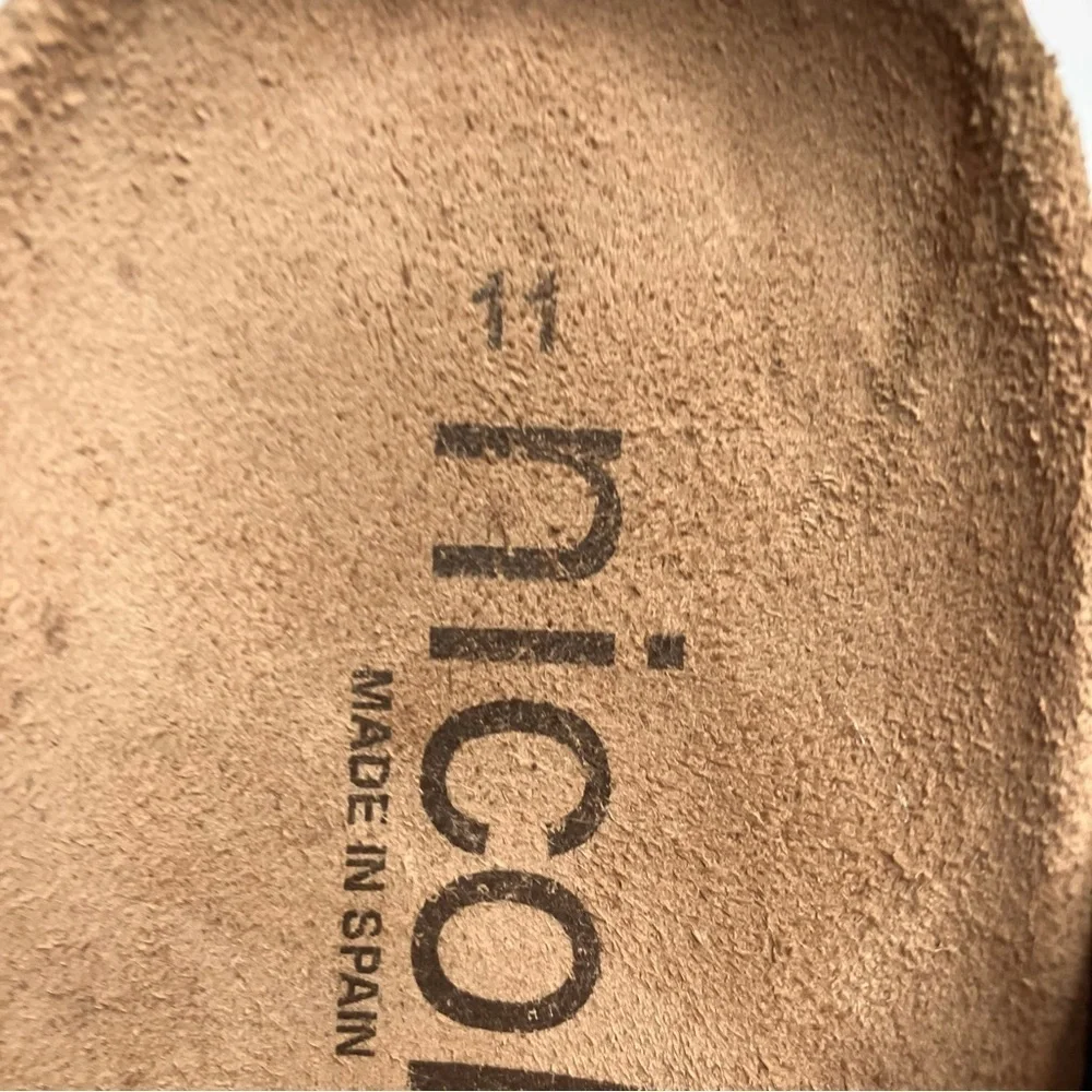 Nicole platform leather Sandals with cork footbed size‎ 11